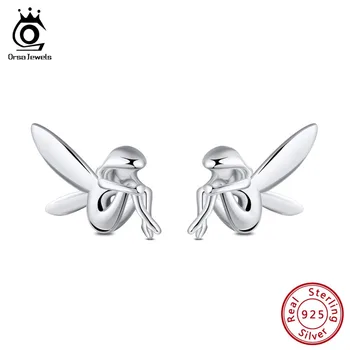 ORSA JEWELS Original 100% 925 Sterling Silver Stud Earrings Women Fairy Pattern Romantic Silver Party Female Jewelry Gifts SE97
ORSA JEWELS Original 100% 925 Sterling Silver Stud Earrings Women Fairy Pattern Romantic Silver Party Female Jewelry Gifts SE97
