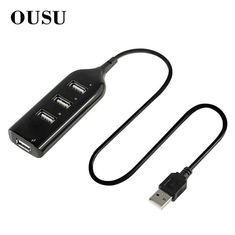 OUSU High Speed Multi USB 2.0 Hub 4 Ports USB Hub Extension mini hab USB Splitter For Notebook Computer PC Accessories
OUSU High Speed Multi USB 2.0 Hub 4 Ports USB Hub Extension mini hab USB Splitter For Notebook Computer PC Accessories