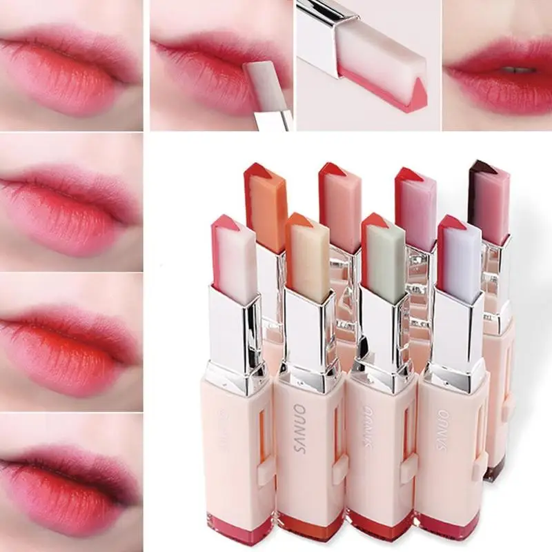 V-type Ever-changing Lip Balm Gradient Lipstick Long Lasting Hygienic Moisturizing Lipstick Anti Aging Makeup Balsamo Labial
V-type Ever-changing Lip Balm Gradient Lipstick Long Lasting Hygienic Moisturizing Lipstick Anti Aging Makeup Balsamo Labial