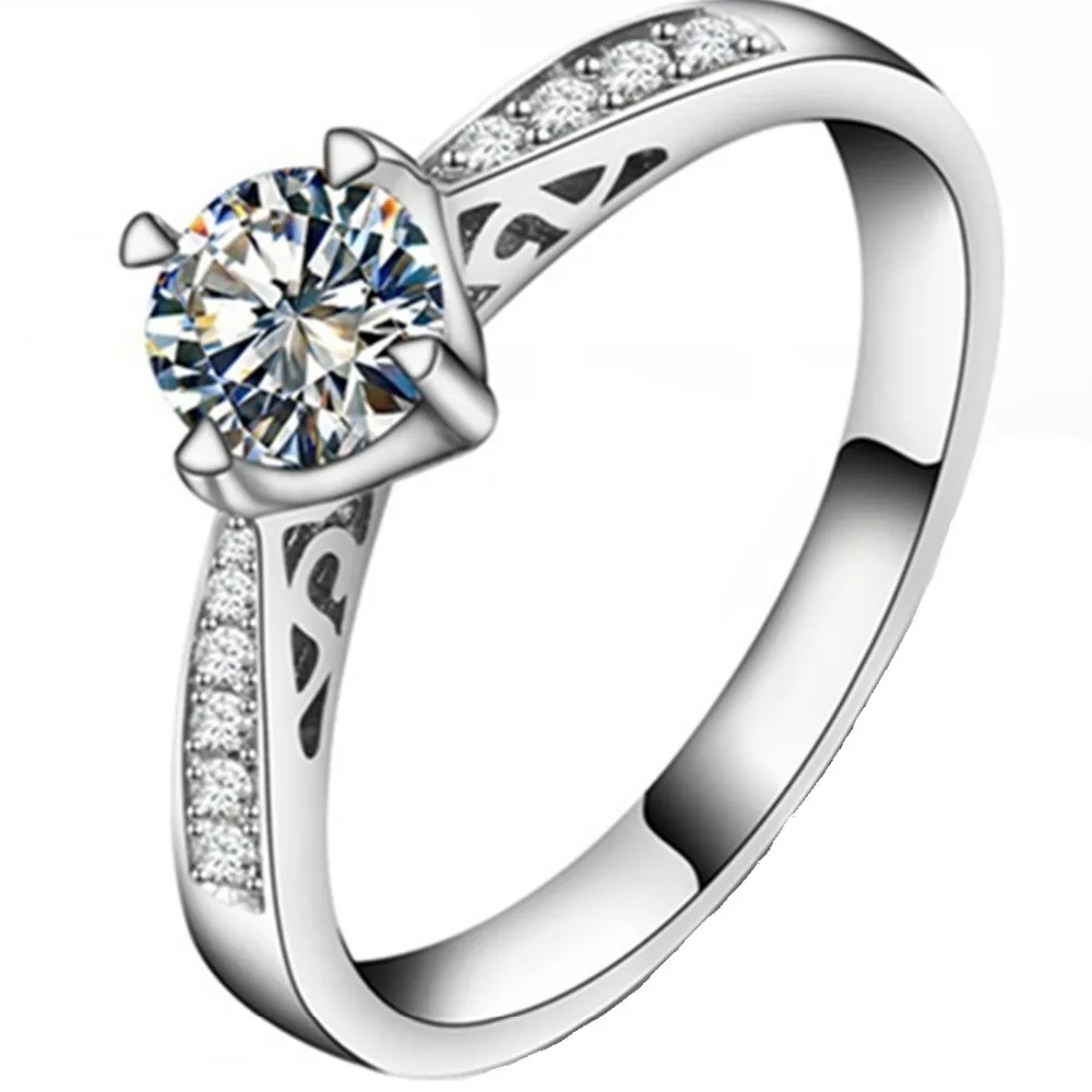 18K Pierced Style Solid White Gold Moissanite Jewelry Ring Women 1CT Engagement Hollow Ring Moissanite Tested Positive Jewelry
18K Pierced Style Solid White Gold Moissanite Jewelry Ring Women 1CT Engagement Hollow Ring Moissanite Tested Positive Jewelry