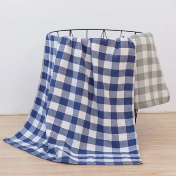 70x140cm 100% Cotton Gauze Plaid Bath Towel For Adult Thick Men Sport Beach Towel For Home Hotel Bathroom
70x140cm 100% Cotton Gauze Plaid Bath Towel For Adult Thick Men Sport Beach Towel For Home Hotel Bathroom