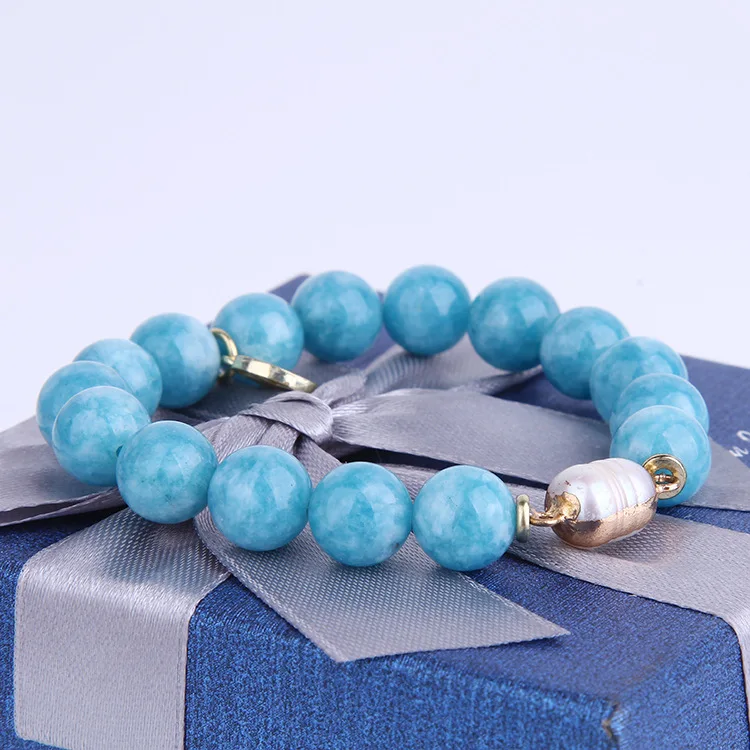 NEW Pearl Jewelry Bracelet Larimar Stone Bracelets 10MM Beaded Woman Round Larimar Bracelet for Man Blue Crystal Bracelets
NEW Pearl Jewelry Bracelet Larimar Stone Bracelets 10MM Beaded Woman Round Larimar Bracelet for Man Blue Crystal Bracelets
