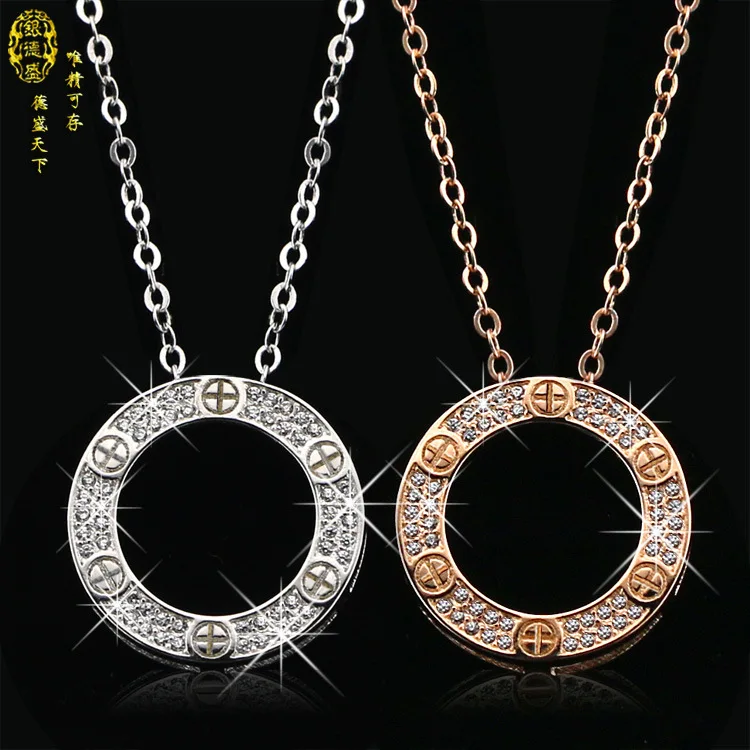 2019 Collares Collier Fashion Jewelry Jewelry Accessory For Woman Crystal from Austrian Zircon 925 Silver Circle necklace
2019 Collares Collier Fashion Jewelry Jewelry Accessory For Woman Crystal from Austrian Zircon 925 Silver Circle necklace