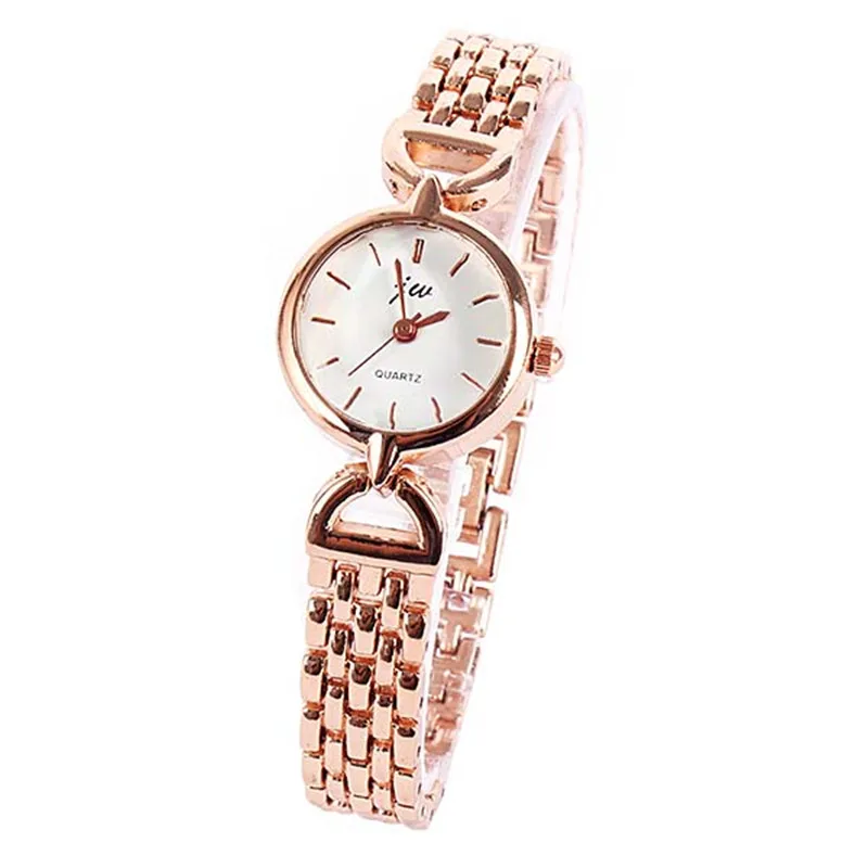 Fancy Lady Women Elegant Relojes Analog Quartz Relogio Watch Alloy Gold/Silver Bracelet WristWatch