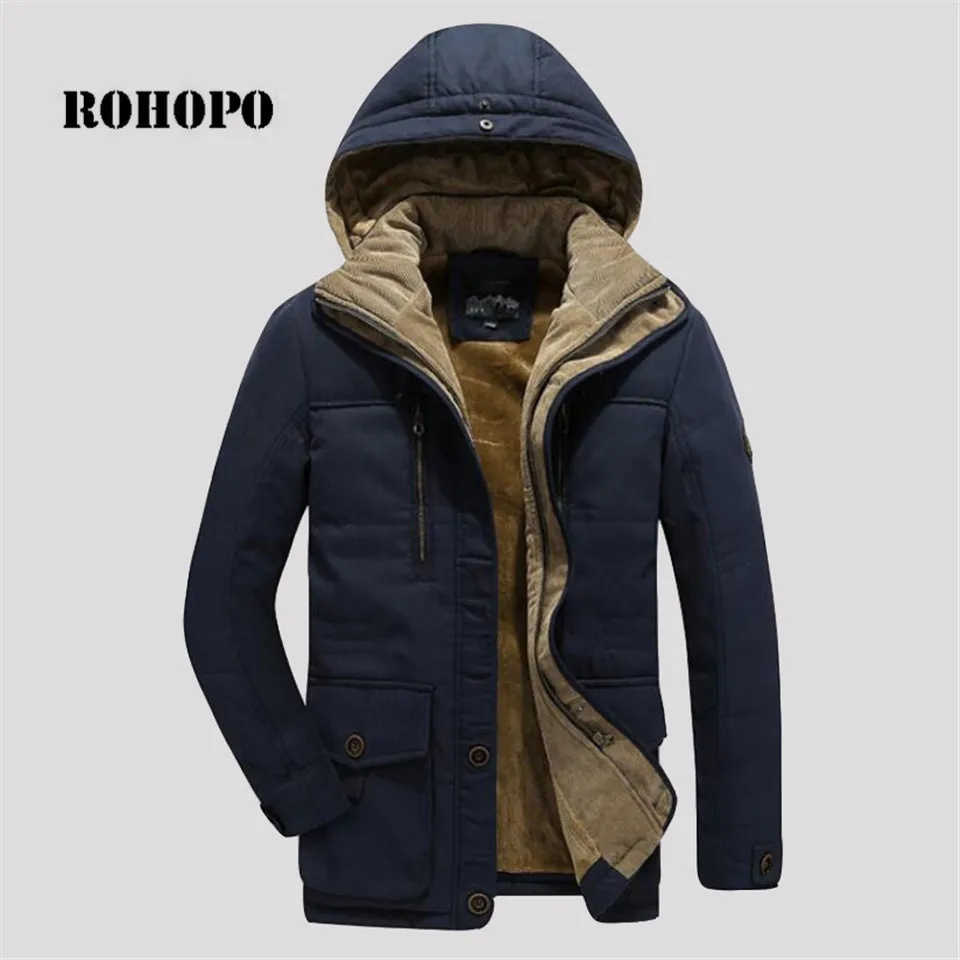 ROHOPO L to 6XL 100% cotton winter Parkas coat Man, Collar hat wool inner overcoat,solid straight parka cotton military Jacket 
ROHOPO L to 6XL 100% cotton winter Parkas coat Man, Collar hat wool inner overcoat,solid straight parka cotton military Jacket