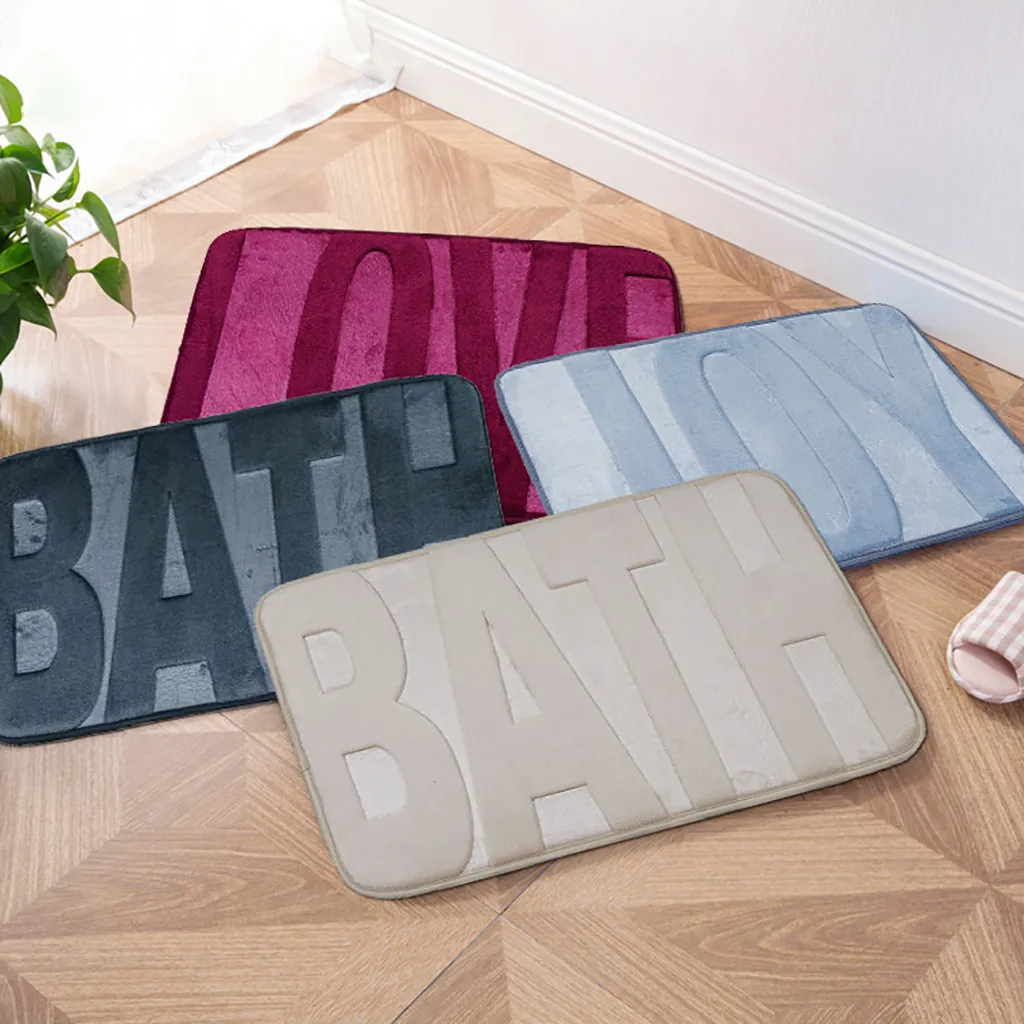 Letter Printed Stripe 40*60 Bath Mat Memory Foam Bathroom Mat Kitchen Door Floor Washable Bathroom Rug For Home
Letter Printed Stripe 40*60 Bath Mat Memory Foam Bathroom Mat Kitchen Door Floor Washable Bathroom Rug For Home
