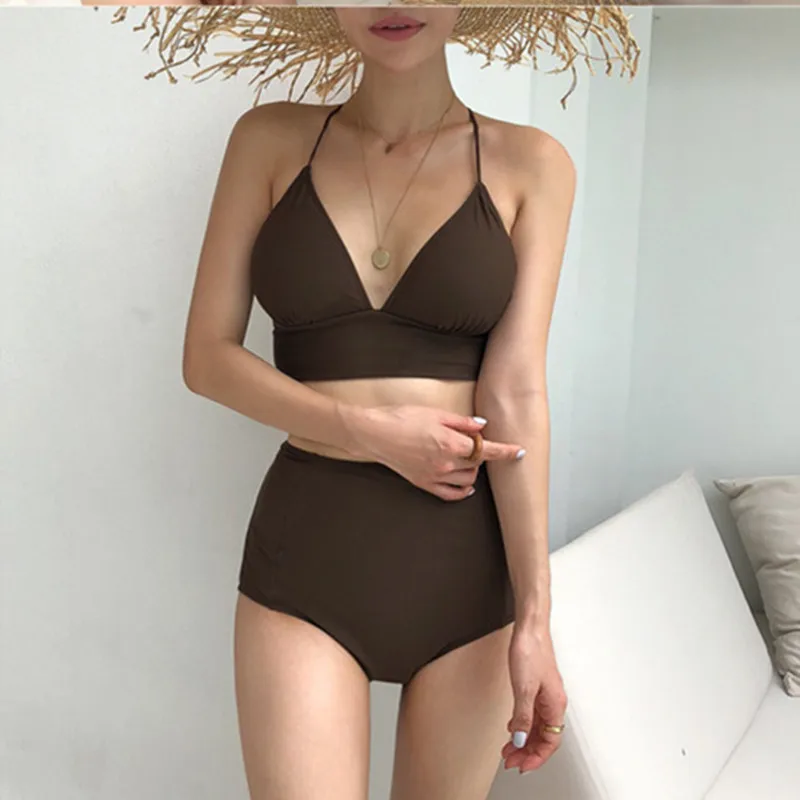 Swim Wear Women 2019 Sexy Swimsuit Womens Suits Bath Woman Bikini Two Piece Ins Fragrance Neck Size Push Up High Waist Polyester
Swim Wear Women 2019 Sexy Swimsuit Womens Suits Bath Woman Bikini Two Piece Ins Fragrance Neck Size Push Up High Waist Polyester