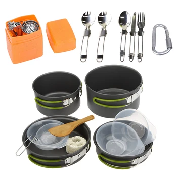 Portable Cookware Bowl Pot Spoon for Outdoor Camping Hiking Backpacking Travel Tableware Picnic Accessories
Portable Cookware Bowl Pot Spoon for Outdoor Camping Hiking Backpacking Travel Tableware Picnic Accessories