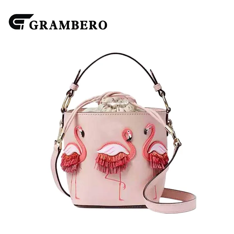 Fashion Lady Bucket Bag Flamingos Pattern PU Leather Top-handle Bag Small Handbag Women Party Crossbody Messenger Shoulder Bags
Fashion Lady Bucket Bag Flamingos Pattern PU Leather Top-handle Bag Small Handbag Women Party Crossbody Messenger Shoulder Bags