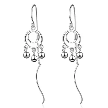 New Round Bead Ear Line Long Wave Tassel Earring For Women 925 Sterling Silver Pendientes Personality Jewelry Gift Brincos SAE49
New Round Bead Ear Line Long Wave Tassel Earring For Women 925 Sterling Silver Pendientes Personality Jewelry Gift Brincos SAE49