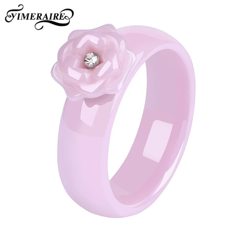 New Elegant Flower Ceramic Rings Romantic Pink Smooth Healthy Prevent Allergy Scratch Fashion Jewelry For Women Anniversary Gift
New Elegant Flower Ceramic Rings Romantic Pink Smooth Healthy Prevent Allergy Scratch Fashion Jewelry For Women Anniversary Gift