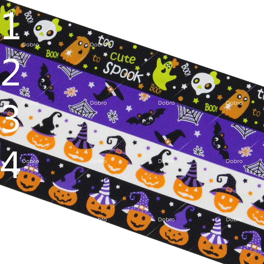1" 25mm Spider Web Pumpkin Ghost Hallween Festival Printed Grosgrain Ribbons for Party Home Gift Craft Decorations 06
1" 25mm Spider Web Pumpkin Ghost Hallween Festival Printed Grosgrain Ribbons for Party Home Gift Craft Decorations 06