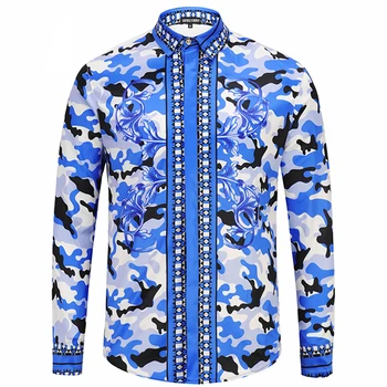 seestern new 2018 Spring Autumn Europe America Men High-end Fashion Show Long Sleeve Shirt Pattern Camouflage Men's Shirts tops
seestern new 2018 Spring Autumn Europe America Men High-end Fashion Show Long Sleeve Shirt Pattern Camouflage Men's Shirts tops