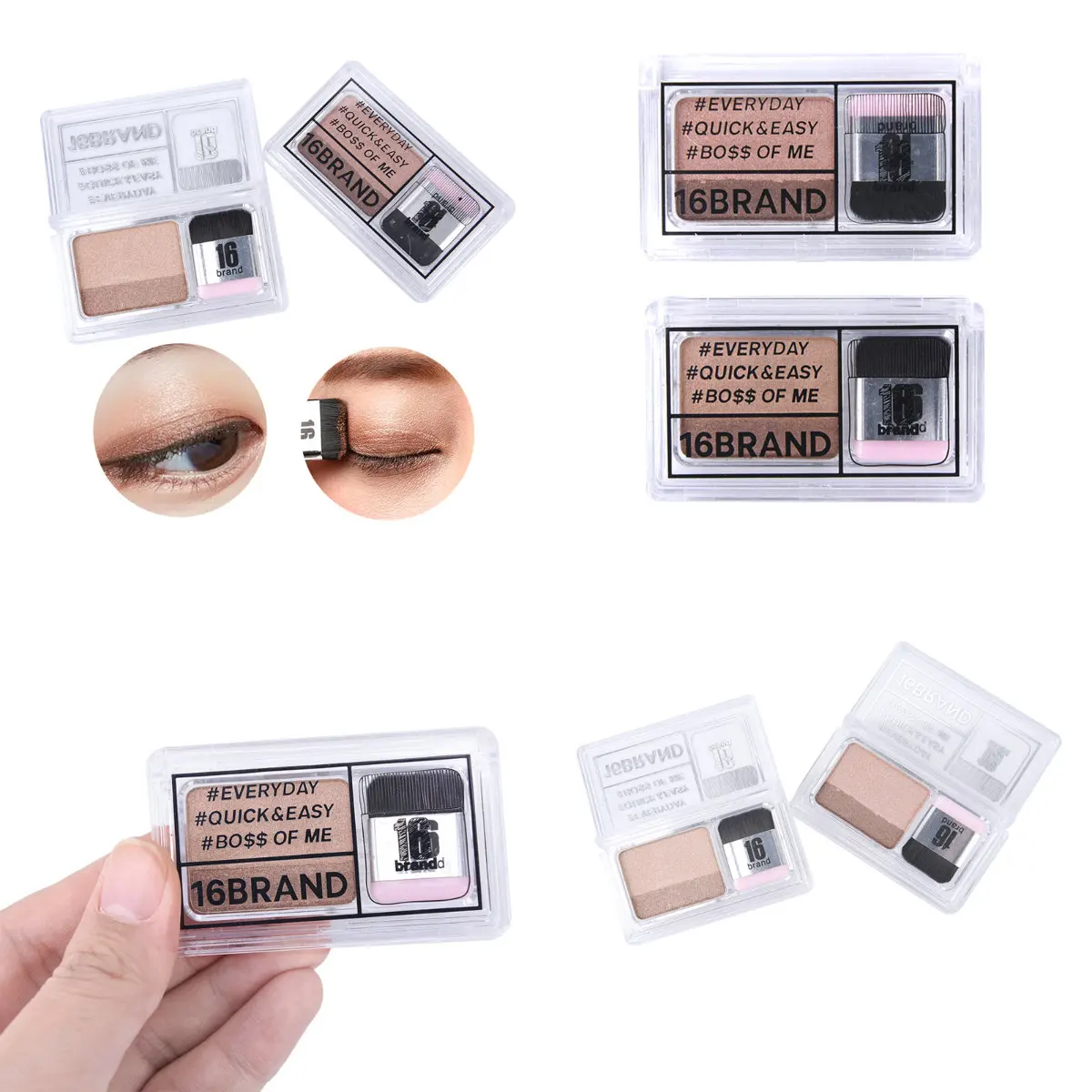 Fashion 3 Seconds Women Eyeshadow Makeup Matte Shimmer Eye Shadow Double Layer Coloured Gradation with Cosmetic Brush
Fashion 3 Seconds Women Eyeshadow Makeup Matte Shimmer Eye Shadow Double Layer Coloured Gradation with Cosmetic Brush