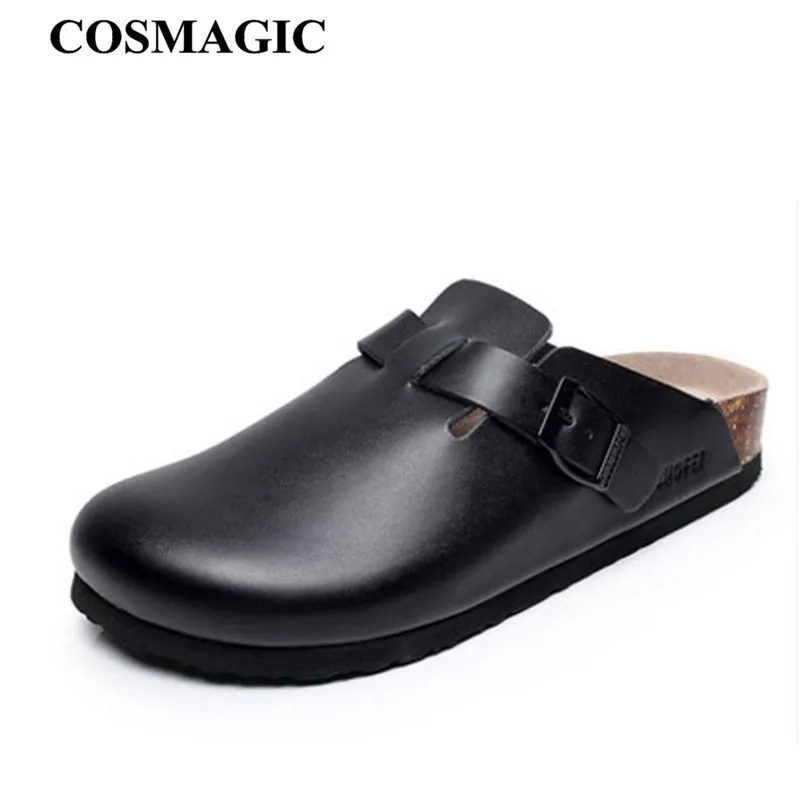 COSMAGIC 2019 Fashion Men Beach Cork Slippers Summer Solid Color Non-slip Outside EVA PU Leather Slide Shoe High Quality
COSMAGIC 2019 Fashion Men Beach Cork Slippers Summer Solid Color Non-slip Outside EVA PU Leather Slide Shoe High Quality