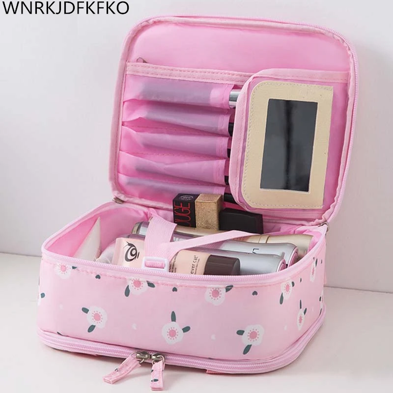 Cosmetic Bag High Quality Make Up Bag Women Waterproof Cosmetic Makeup Bag Organizer Trip For Toiletries Toilet Kit
Cosmetic Bag High Quality Make Up Bag Women Waterproof Cosmetic Makeup Bag Organizer Trip For Toiletries Toilet Kit