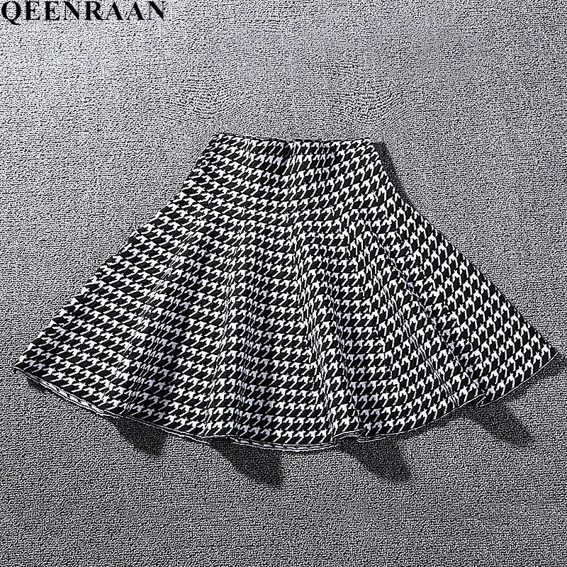 Houndstooth Plaid Skirts Womens Knitting High Waist Elasticity Saia Mini Skirt Harajuku Streetwear Ladies Pleated Skirt Falda
Houndstooth Plaid Skirts Womens Knitting High Waist Elasticity Saia Mini Skirt Harajuku Streetwear Ladies Pleated Skirt Falda