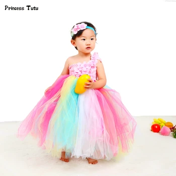 Flower Girl Tutu Dress Ankle Length Rainbow Girl Party Dress Princess Wedding Ball Gowns Tulle Kids Tutu Dresses for Girls 1-14Y
Flower Girl Tutu Dress Ankle Length Rainbow Girl Party Dress Princess Wedding Ball Gowns Tulle Kids Tutu Dresses for Girls 1-14Y