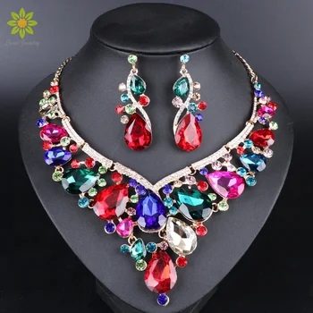 Fashion Bridal Jewelry Sets Wedding Engagement Necklace Earrings Sets for Brides Party Costume Decoration Jewellery Women
Fashion Bridal Jewelry Sets Wedding Engagement Necklace Earrings Sets for Brides Party Costume Decoration Jewellery Women
