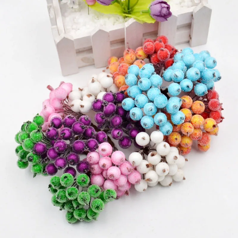 40 heads Artificial Fruit glass Berries Stamen Wedding Party Decoration DIY Wreath Gift Box Scrapbooking Cheap Fake Flowers
40 heads Artificial Fruit glass Berries Stamen Wedding Party Decoration DIY Wreath Gift Box Scrapbooking Cheap Fake Flowers
