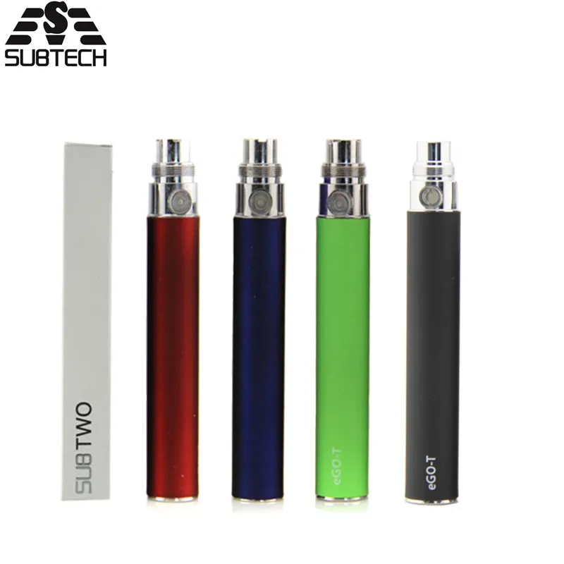 

SUB TWO EGO T Battery 650mah 900mah 1100mah vaporizer electronic ego vape for ce4 ce5 h2 atomizer vape battery