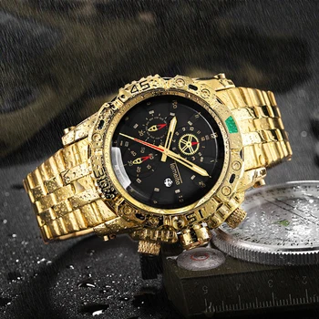 2019 New Business Wrist Watch Men Waterproof Fashion Casual Gold Sport Watches Men Stainless Steel Strap Quartz Wristwatch Clock
2019 New Business Wrist Watch Men Waterproof Fashion Casual Gold Sport Watches Men Stainless Steel Strap Quartz Wristwatch Clock