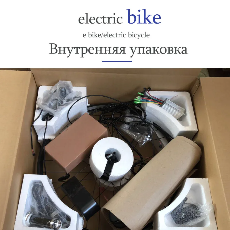 Top E Bike Electric Bikes Kit Motor Wheel 36V 350 W 2.0*4.0 inch Electric Bicycle 10 AH Conversion Kit ebike mountain fat speed bike 5