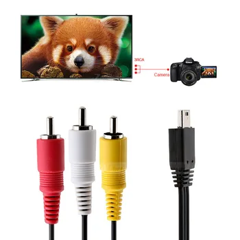 Camera Video Audio AV Cable Mini USB to 3 RCA for Canon 5D Mark II 5D Mark III 1D X SX700 HS SX710 HS SX170 IS
Camera Video Audio AV Cable Mini USB to 3 RCA for Canon 5D Mark II 5D Mark III 1D X SX700 HS SX710 HS SX170 IS