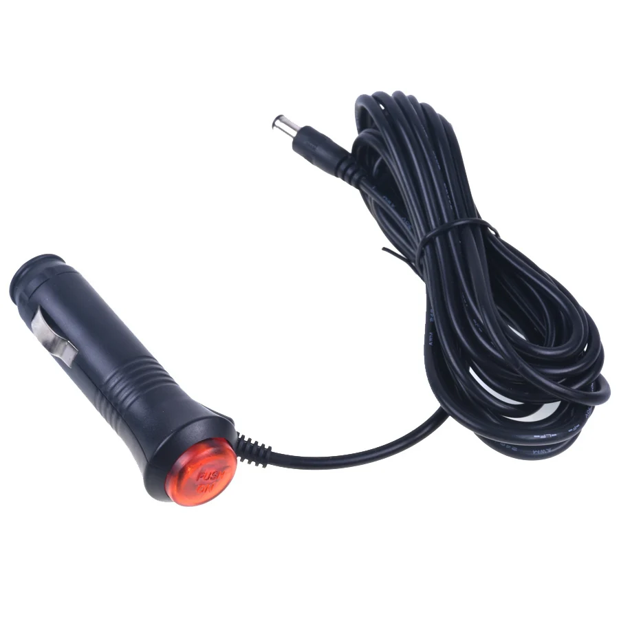 12V 24V DC 2.1x5.5mm Plug Car Cigarette Lighter Charger Power Cable Cord Lead For Car Monitor / Camera 3M
12V 24V DC 2.1x5.5mm Plug Car Cigarette Lighter Charger Power Cable Cord Lead For Car Monitor / Camera 3M