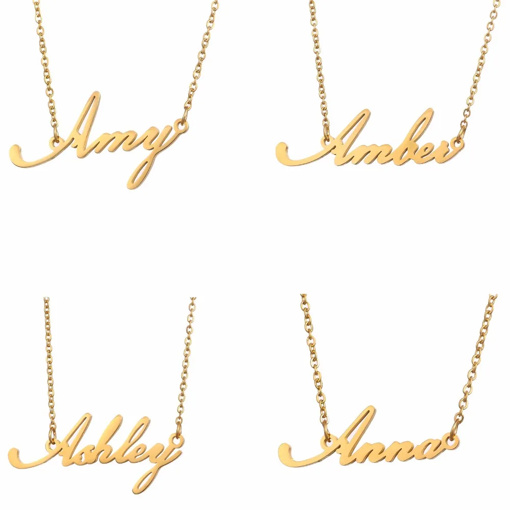 Custom fashion Amy DIY stainless steel link chain name necklace jewelry for women dropshipping AP2259
Custom fashion Amy DIY stainless steel link chain name necklace jewelry for women dropshipping AP2259