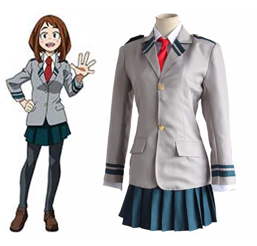 Anime Boku no Hero Academia AsuiTsuyu Yaoyorozu Momo Cosplay Costumes My Hero Academia OCHACO URARAKA School Uniform
Anime Boku no Hero Academia AsuiTsuyu Yaoyorozu Momo Cosplay Costumes My Hero Academia OCHACO URARAKA School Uniform