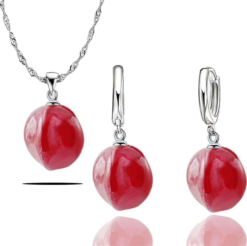 Qianbei new 6Color Womens Murano Glass Irregular Shell Jewelry sets women Silver necklace earrings FREE
Qianbei new 6Color Womens Murano Glass Irregular Shell Jewelry sets women Silver necklace earrings FREE