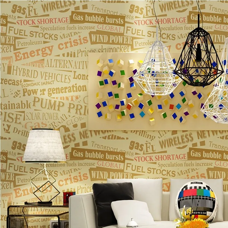 Free Shipping European English letter wallpaper bar background wall personalized living room bedroom sofa wallpaper
Free Shipping European English letter wallpaper bar background wall personalized living room bedroom sofa wallpaper