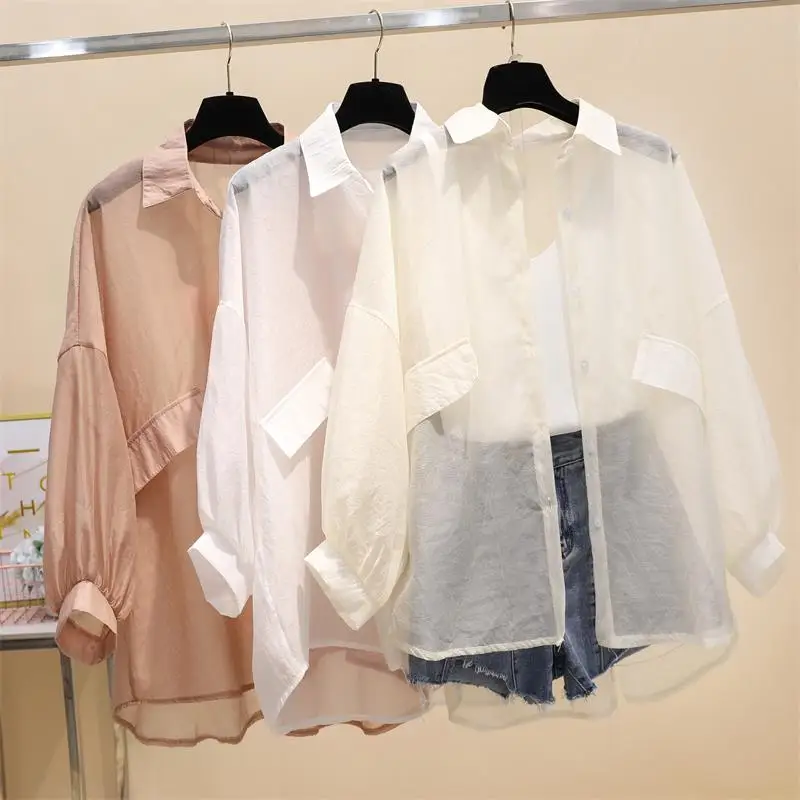 Female Chiffon Sun Protection Clothing thin shirt Ultra Light Thin 2019 Spring Loose Sun Protection
Female Chiffon Sun Protection Clothing thin shirt Ultra Light Thin 2019 Spring Loose Sun Protection