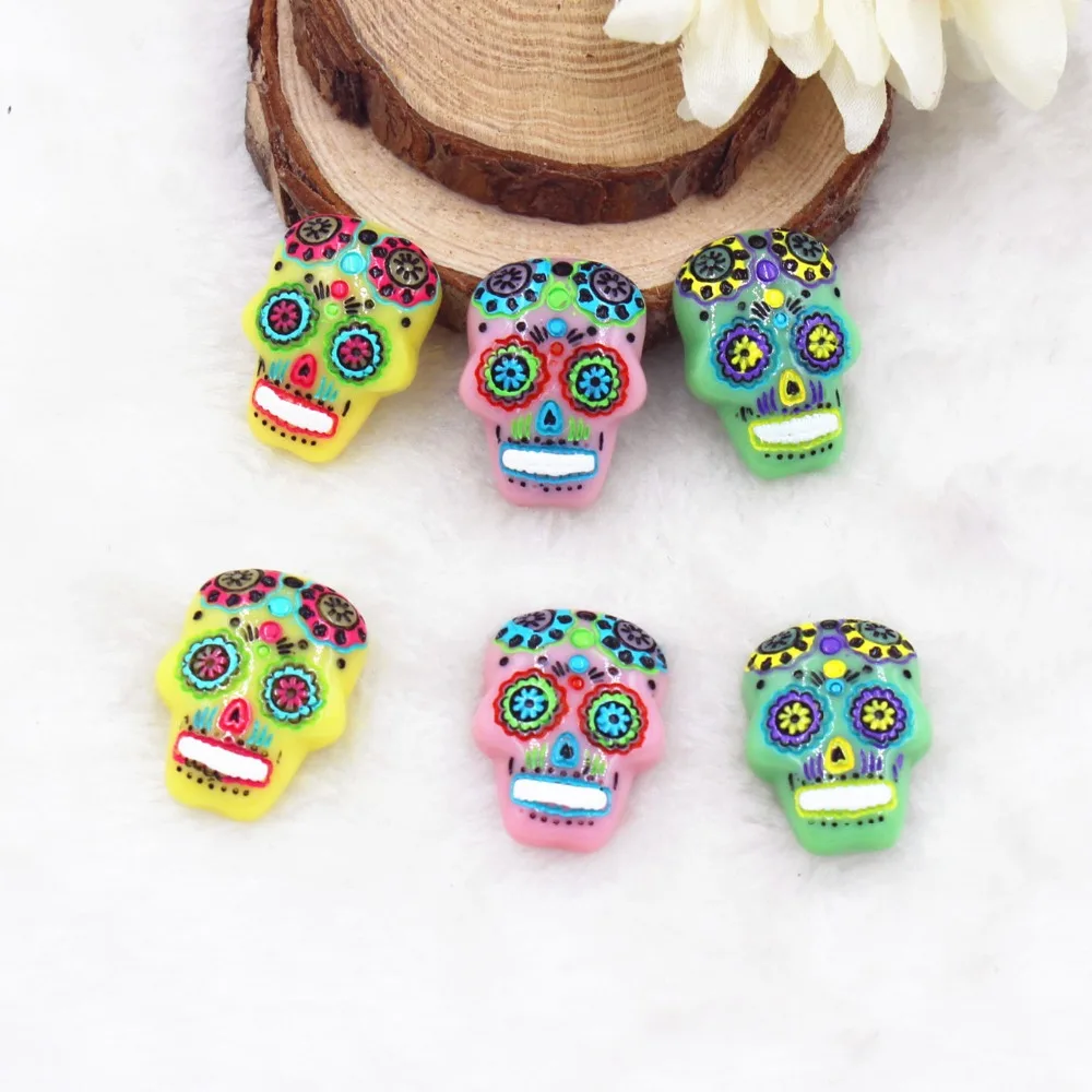 30pcs/lot DIY flat back resin skull mix colors flat back resin cabochons accessories
30pcs/lot DIY flat back resin skull mix colors flat back resin cabochons accessories
