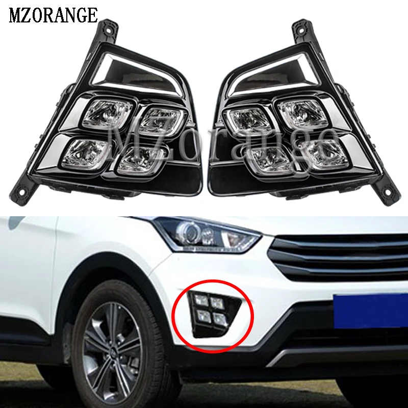 MZORANGE For Hyundai Creta IX25 2014 2015 2016 Car Styling Waterproof 12V LED Daytime Running Light DRL Fog Lamp Day Lamps
MZORANGE For Hyundai Creta IX25 2014 2015 2016 Car Styling Waterproof 12V LED Daytime Running Light DRL Fog Lamp Day Lamps