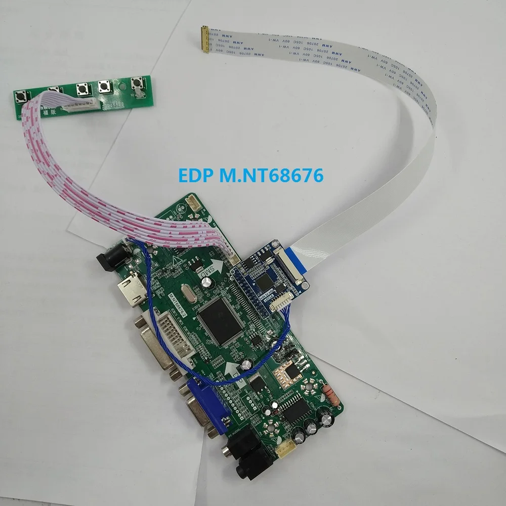kit for LP156WF6(SP)(K3) Panel Screen Controller board LCD M.NT68676 30pin EDP DVI 60Hz 15.6" LED HDMI VGA 1920*1080 LG display
kit for LP156WF6(SP)(K3) Panel Screen Controller board LCD M.NT68676 30pin EDP DVI 60Hz 15.6" LED HDMI VGA 1920*1080 LG display