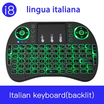 Wireless Keyboard i8 backlight colors 3 colors 2,4 GHz Mouse English 3 colors with remote control TouchPad
Wireless Keyboard i8 backlight colors 3 colors 2,4 GHz Mouse English 3 colors with remote control TouchPad