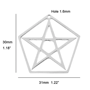 Pentacle Charm Necklace with ball Star of pendant charms Jewelry Stainless Steel Classic small charms entagram in pent 50pcs
Pentacle Charm Necklace with ball Star of pendant charms Jewelry Stainless Steel Classic small charms entagram in pent 50pcs