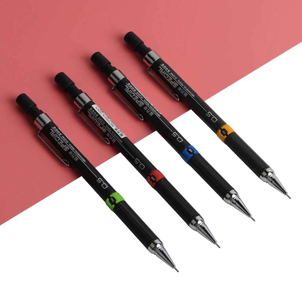 4PCS/LOT GENKKY Pencil 0.5mm Graphite Drafting Drawing Automatic Mechanical Pencil For Sketch School Supplies Stationery
4PCS/LOT GENKKY Pencil 0.5mm Graphite Drafting Drawing Automatic Mechanical Pencil For Sketch School Supplies Stationery