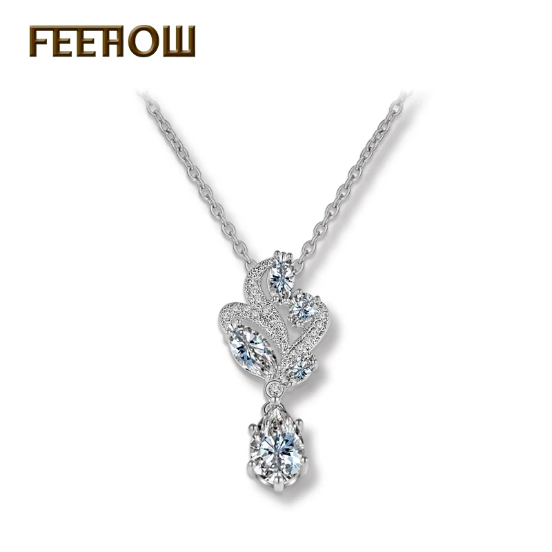 FEEHOW Hot Sale Flower Shape Shiny Crystal Zircon Stone Women Pendant Necklaces for Bridesmaid Fashion Weddings Jewelry FWNP026
FEEHOW Hot Sale Flower Shape Shiny Crystal Zircon Stone Women Pendant Necklaces for Bridesmaid Fashion Weddings Jewelry FWNP026