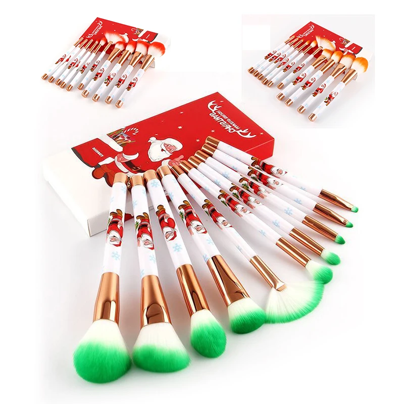 10Pcs Christmas Makeup Brush Professional Makeup Brush Makeup Brush Set Beauty Makeup Tools Maquillaje
10Pcs Christmas Makeup Brush Professional Makeup Brush Makeup Brush Set Beauty Makeup Tools Maquillaje