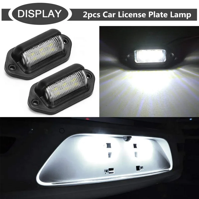 2pcs 12V Car License Plate Lights 6 LED Car Light Signal Light Source Waterproof Fog Light LED Lamps For Cars
2pcs 12V Car License Plate Lights 6 LED Car Light Signal Light Source Waterproof Fog Light LED Lamps For Cars