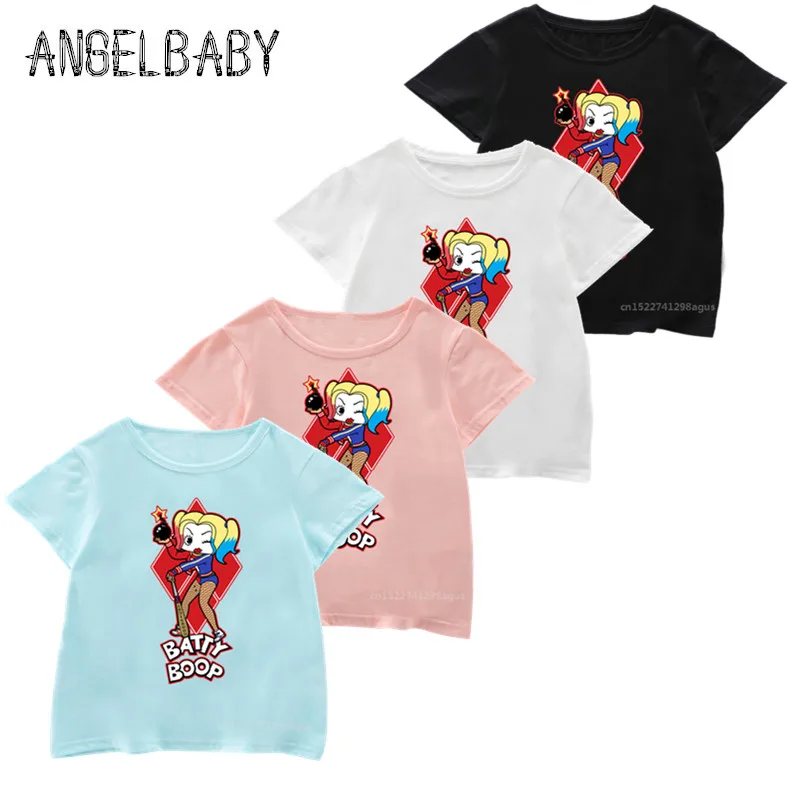 Kids Suicide Squad Harley Quinn Cute Print T shirt Children Summer Tops Boys and Girls Cartoon Funny T-shirt,2425H
Kids Suicide Squad Harley Quinn Cute Print T shirt Children Summer Tops Boys and Girls Cartoon Funny T-shirt,2425H