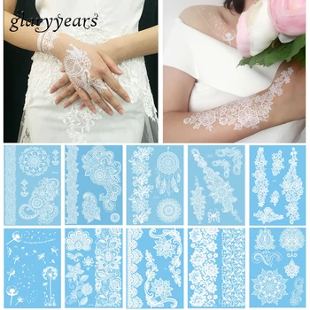 10 Pieces White Tattoo Temporary Sticker Flower Lace Design Bride Arm Chest Body Art Bracelet Choker Tattoo Sticker Wedding 2019
10 Pieces White Tattoo Temporary Sticker Flower Lace Design Bride Arm Chest Body Art Bracelet Choker Tattoo Sticker Wedding 2019