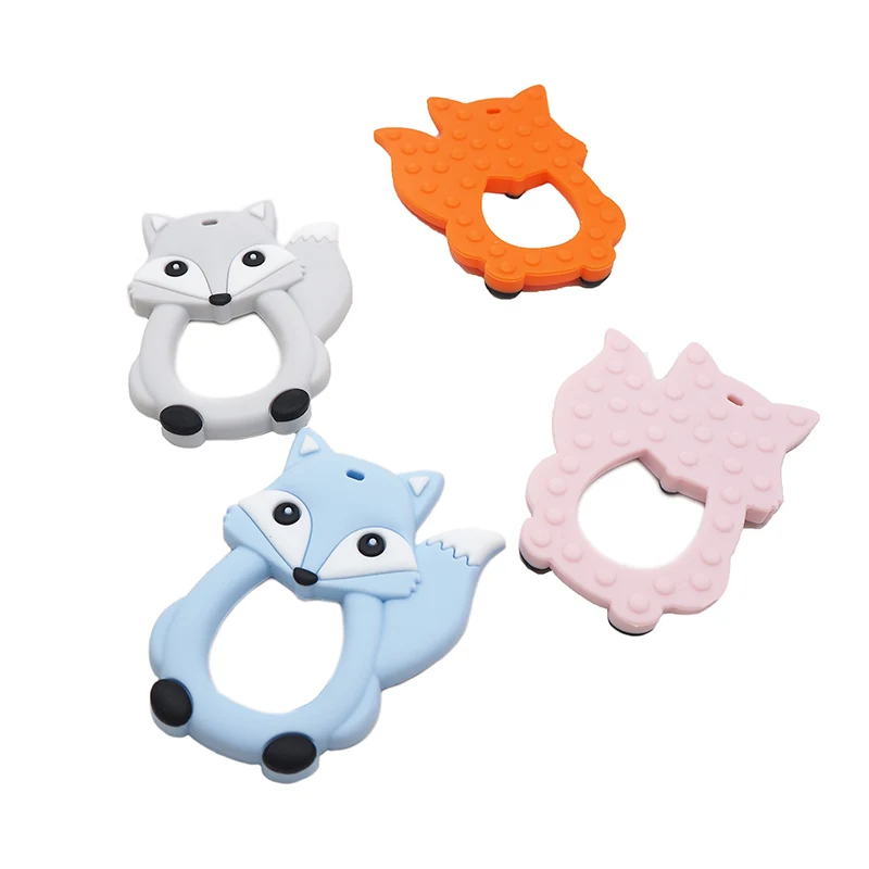 Chenkai 10PCS Silicone Fox Teething Baby Cut Teether Nursing Pacifier BPA Free For Infant DIY Chewing Soothing Pacifier Chain
Chenkai 10PCS Silicone Fox Teething Baby Cut Teether Nursing Pacifier BPA Free For Infant DIY Chewing Soothing Pacifier Chain