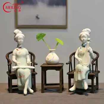 Traditional Chinese Lady Porcelain Figurine Fine Art Piece Beauty Sculpture Ornaments for Home Decor Collectibles Gifts For Boss
Traditional Chinese Lady Porcelain Figurine Fine Art Piece Beauty Sculpture Ornaments for Home Decor Collectibles Gifts For Boss