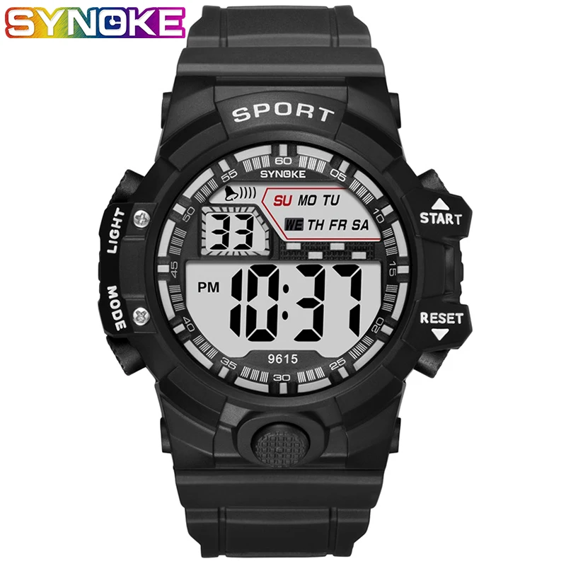 SYNOKE Men Digital Watch Orologi Jam Tangan Pria Sport Outdoor Watch Alarm Clock Waterproof Watches LED Display Reloj Hombre
SYNOKE Men Digital Watch Orologi Jam Tangan Pria Sport Outdoor Watch Alarm Clock Waterproof Watches LED Display Reloj Hombre