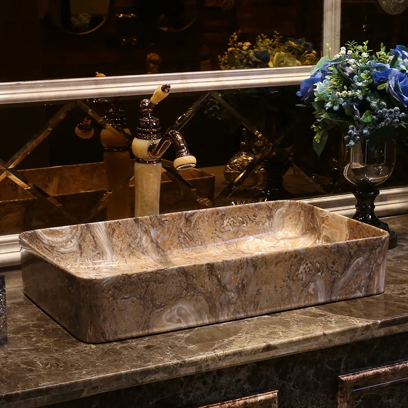 Increase imitation marble rectangle Europe style chinese washbasin hand made Decorative Sinks
Increase imitation marble rectangle Europe style chinese washbasin hand made Decorative Sinks