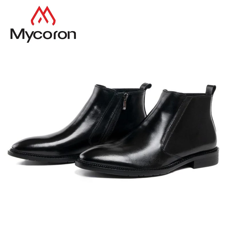 MYCORON New Fashion Men Leather Boots Comfortable Black Winter Men Shoes Top Quality Business Ankle Boots Bota Masculino 
MYCORON New Fashion Men Leather Boots Comfortable Black Winter Men Shoes Top Quality Business Ankle Boots Bota Masculino